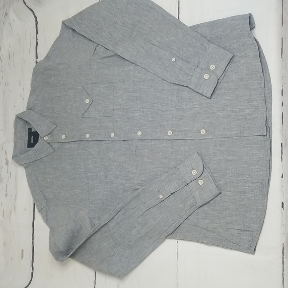 asos Button Down Long Sleeve Shirt - Picture 3 of 11